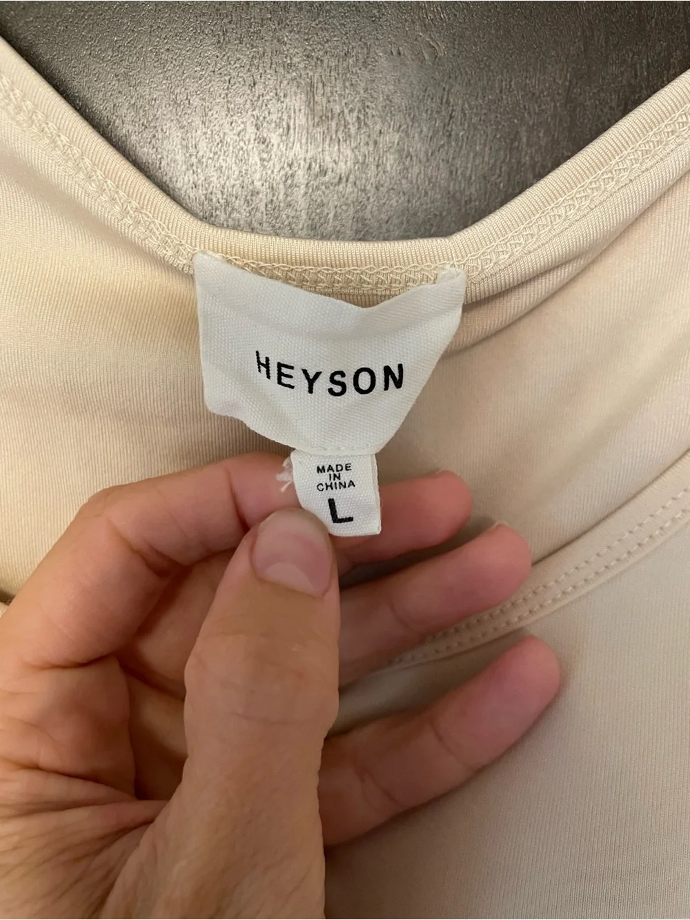 Classic Scoop Neck Bodysuit - Cream